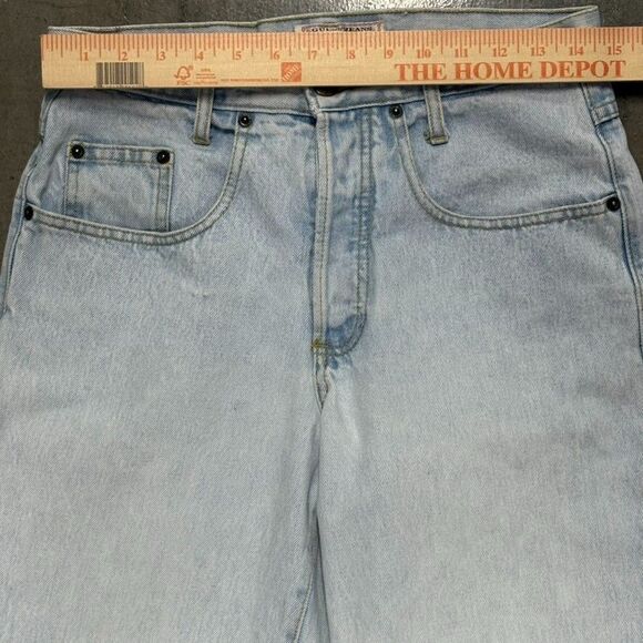 Vintage Guess USA Jeans Size 1 Acid Wash Baggy 90s High Rise Taper Grunge - Picture 6 of 13
